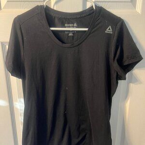 Reebok Women’s Black Athletic T-Shirt, Size Large